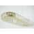 Lampa wisząca owalna złota szklana 80cm 6350/8 - Lampy Elem